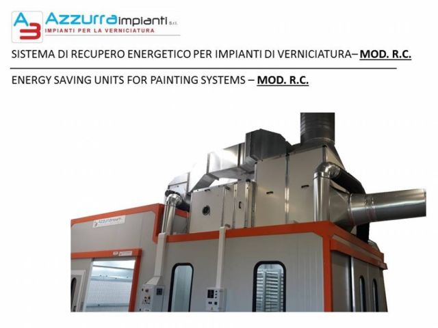 SISTEMA DI RECUPERO ENERGETICO PER IMPIANTI DI VERNICIATURA