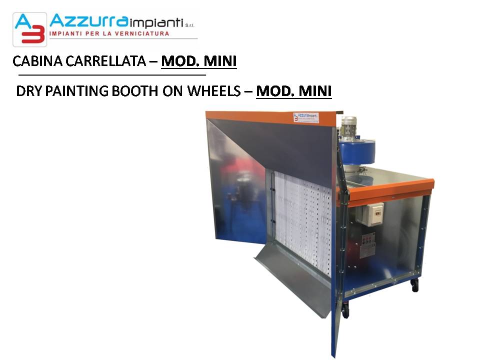 Cabina per Verniciatura a Secco - Mod. CPA POLV - Tecno Azzurra